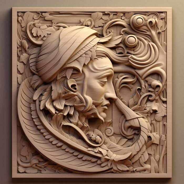 نموذج ثلاثي الأبعاد لآلة CNC 3D Art 